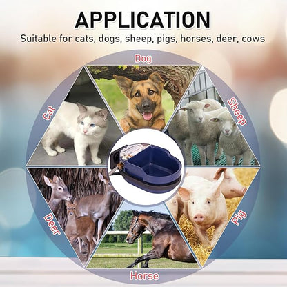 Automatic Heated Dog Water Bowl Outdoor Large Breed Auto Fill Heated Pet Cat Chicken Water Bowl with Float Valve Dog Water Dispenser Pet Waterer for Cat Chicken Goat Pig Horse Livestock