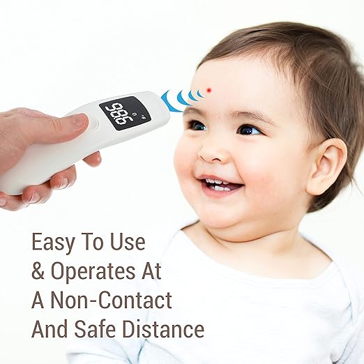 Dr. Talbot's Non-Contact Infrared Thermometer with Led Screen, White
