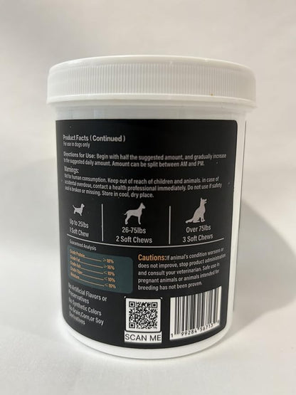 Dog Allergy Relief Chews for Itching Skin – Anti Itch, Gut Health & Immune Support with Colostrum & Omega 3 – Skin & Coat Supplement for Dogs