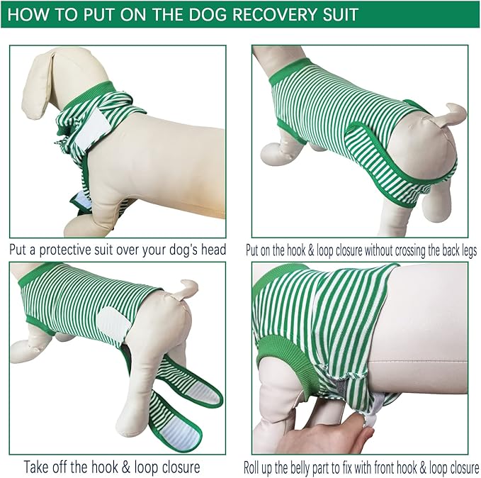 Dog Recovery Suit, After Surgery Wear for Pets Male Female, Professional Dog Onesie for Surgery for Abdominal Wounds Recovery Shirt, Substitute E-Collar & Cone X-Large
