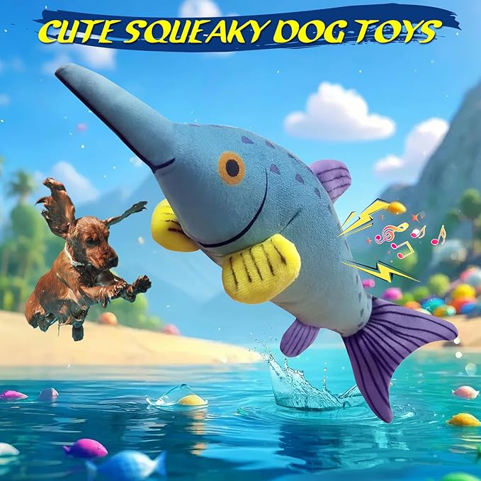 Large Squeaky Dog Chew Toy, Ideal Dog Toys for Chewers, for Small and Medium Breed Puppies or Dogs
