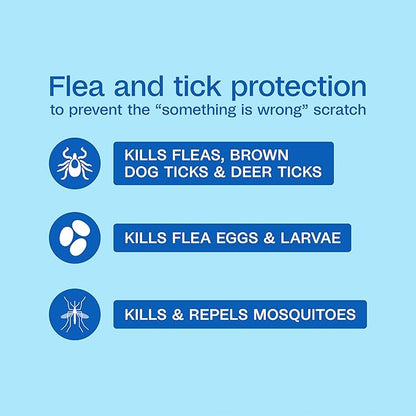 ADAMS Plus Flea & Tick Prevention Spot On for Dogs, Large Dogs, Kills Fleas & Ticks (Brown Dog/Deer Ticks), Kills and Repels Mosquitoes, Prevents Flea Infestations, 3-Month Supply, 3 Pack