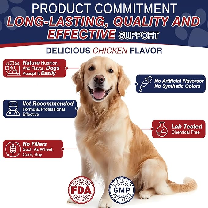 Dog Allergy Chews 200 Treats, Dog Allergy and Itching Skin Relief Bites Immune Support Dogs Probiotics for Yeast, Itchy Skin and Itchy Ears Anti Itch Licking Paws Treatment for Dogs Seasonal Allergies
