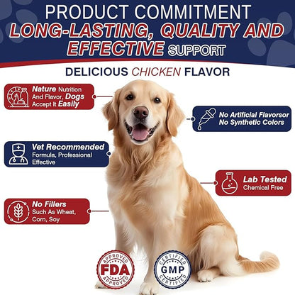 Dog Allergy Chews 200 Treats, Dog Allergy and Itching Skin Relief Bites Immune Support Dogs Probiotics for Yeast, Itchy Skin and Itchy Ears Anti Itch Licking Paws Treatment for Dogs Seasonal Allergies