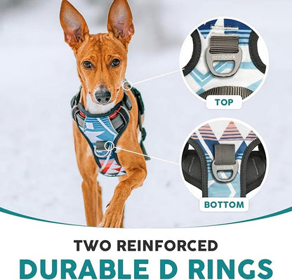 Embark Adventure Small Dog Harness – No-Pull, Reflective Trim, Military-Grade Nylon, Front Clip with Gel-Lined Handle