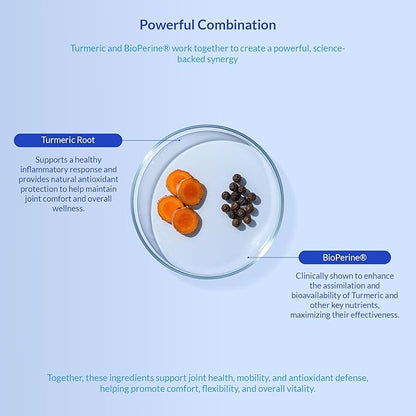 Turmeric for Dogs Anti Inflammatory Pain Relief - 120 Chewable Tablets - Hip & Joint Support Anti Inflammatory for Dogs with Curcumin and BioPerine (Turmeric Tablet)