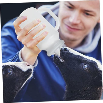 Toyvian 2pcs Calf Milk Bottle Kitten Milk Replacer Portable Pet Feeding Bottle