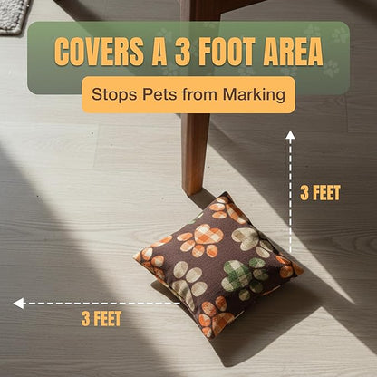 Dog Marking Prevention Product, Dog Pee Deterrent Indoor Dog & Puppy Potty Training Aids Long-Lasting Dog Pee Stopper Bag, Pet & Child Safe No Sprays, 6 Months Protection Brown Paws