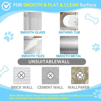 HLOGREE Heavy Duty Dog Bathing Suction Cup for Large Dog Within 110LBS, Pet Dog Cat Bath Holder Suction Cup Anchor for Grooming Bathtub Restraint, for Shower, Bathing, Blowing, Trimming - NO Leash