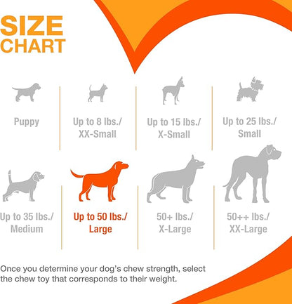 Nylabone Original Bone Power Chew Toy for Dogs, Durable Dog Toys for Aggressive Chewers, Basted Blast Chicken Flavor, Large - Up to 50 lbs, 2 Pack
