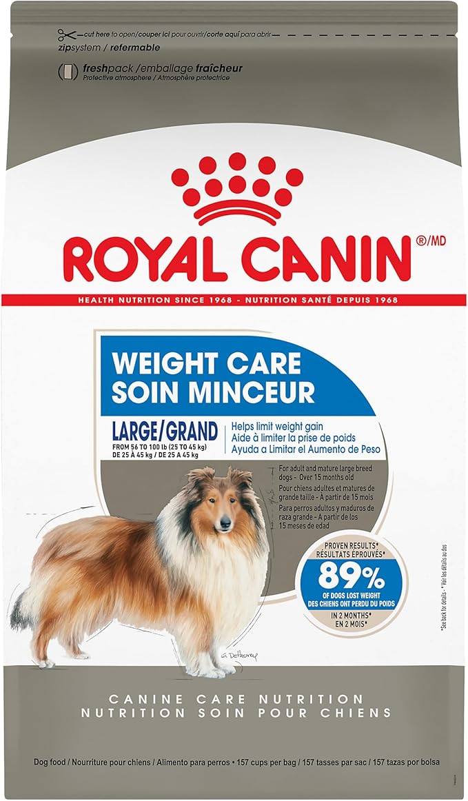 Royal Canin Canine Care Nutrition Large Weight Care Adult Dry Dog Food, 30 lb Bag