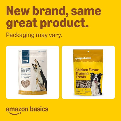 Amazon Basics Chicken Flavor Training Treats for Dogs, 2 lb. Bag (32 oz) (Previously Wag)