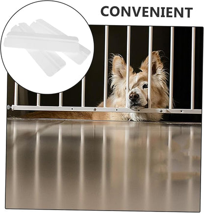 Kisangel 3pcs Indoor Pet Safety Gate Kick Pedal Versatile Guardrail Holder for Small Medium and Large Dogs Easy Installation Door Freestanding Gate Fence Parts