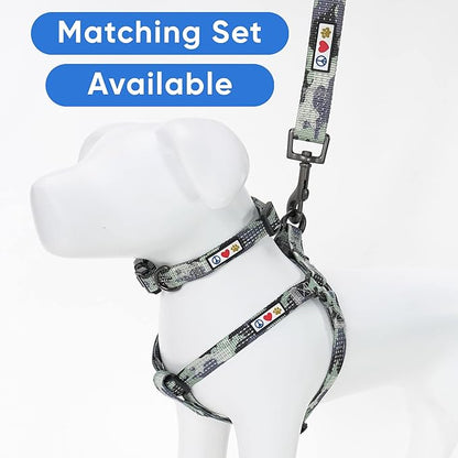 Pawtitas Camo Grey Dog Leash 6 ft XS/S Reflective Durable Lightweight Dog Lead for Small Dogs and Puppies