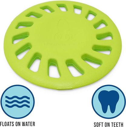 Hyper Pet Chewz Hubcap EVA Foam Dog Toy, Pack of 1, Green