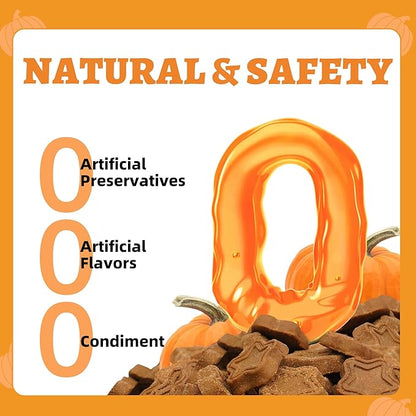 Just Try 15 OZ Pumpkin Dog Treats Biscuits Digestive Support Gut Health Training Treats Healthy Dog Treats