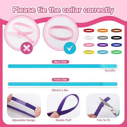 36 Pcs Puppy Collar and Leash Set, Adjustable Colorful Dog Collar and Leash Quick Release Clip Buckle Puppy Collars Whelping Collar for Small Medium Dogs Walking Training
