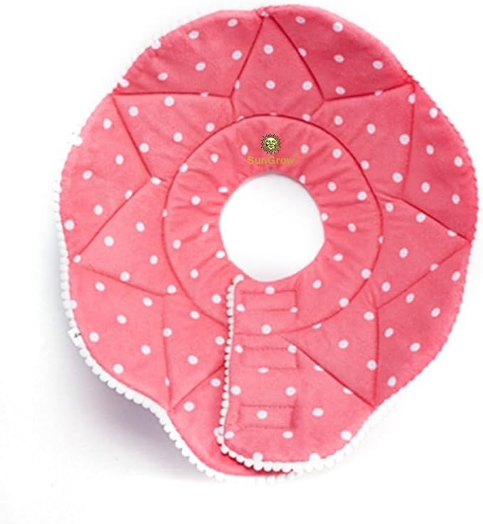 SunGrow Cat Cone Collar Soft Washable, Cat Recovery E Collar Sleep Cone After Surgery to Stop Licking, Pet Cone of Shame Alternatives, Scratch & Bite Proof Grooming Soft Cone for Easy Nail Cutting