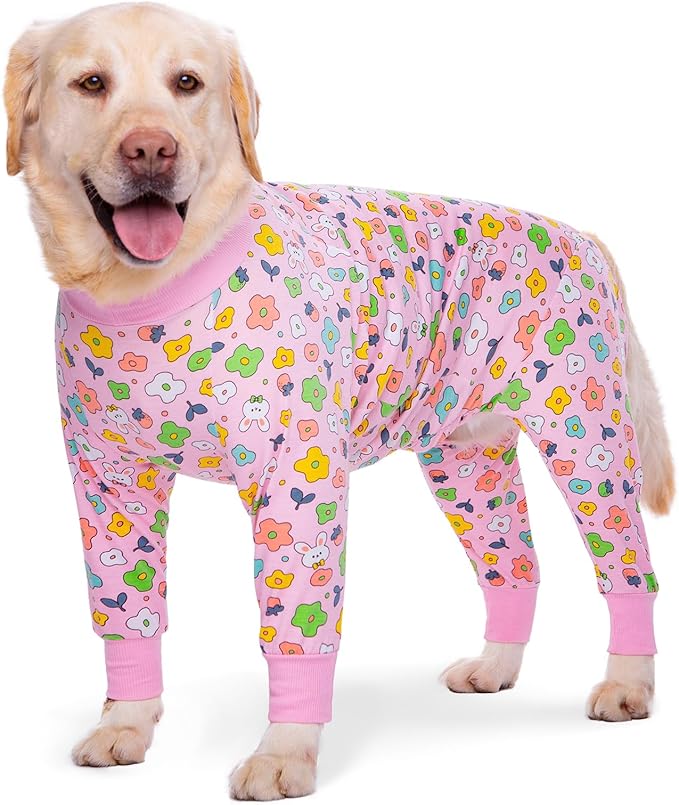 Dog Surgery Recovery Suit Onesies for Large Dogs Spayed Recovery Suit Cone Alternative After Surgery Abdominal Wounds Protector Dog Bodysuit for Medium Large Dogs Pajamas