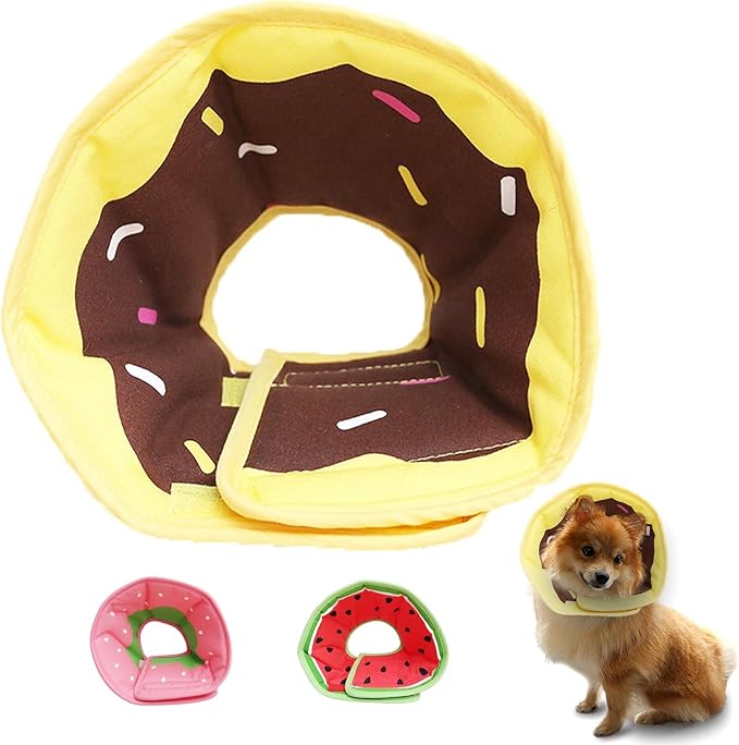 Soft Dog Cone, Lightweight Elizabethan Collar for Dogs, Adjustable Soft Cones for Dogs/Cats to Stop Licking After Surgery, Cute Donut Cone of Shame Alternatives for Pets (X-Large)