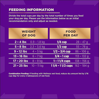 Wellness CORE+ Dry Dog Food with Freeze Dried Pieces, Small Breed, Wholesome Grains, High Protein, Natural, Original Turkey & Chicken Recipe, (10-Pound Bag)