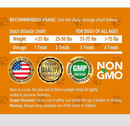 Jack & Milo - Supplement for Dogs, Dog UTI Incontinence, Kidney and Bladder Control - Cranberry & Antioxidants, Organic - Bladder Control for Dogs, USA Made-Non GMO - 120 Tablets