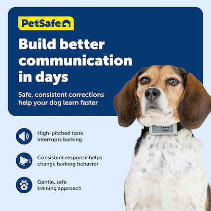PetSafe Ultrasonic Bark Control Collar - Gentle No Shock Bark Training - Lightweight Comfortable Design - Water Resistant Dog Collar - Humane