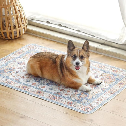 Washable Pee Pads for Dogs 2 Pack Reusable Puppy Training Pads 60"x48" Super Absorbent Waterproof Dog Training Pads, Non-Slip Potty Pads Whelping Pads Litter Mat Pet Supplies Beige