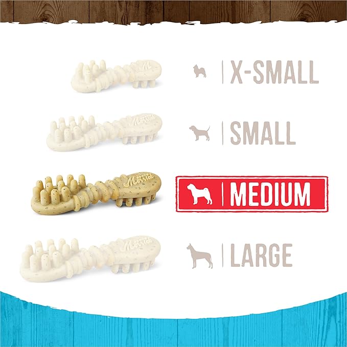 Merrick Fresh Kisses Dental Chews Infused With Real Mint, Medium Dog Chews for Dogs 25-50 lbs, 1.88 lb Box