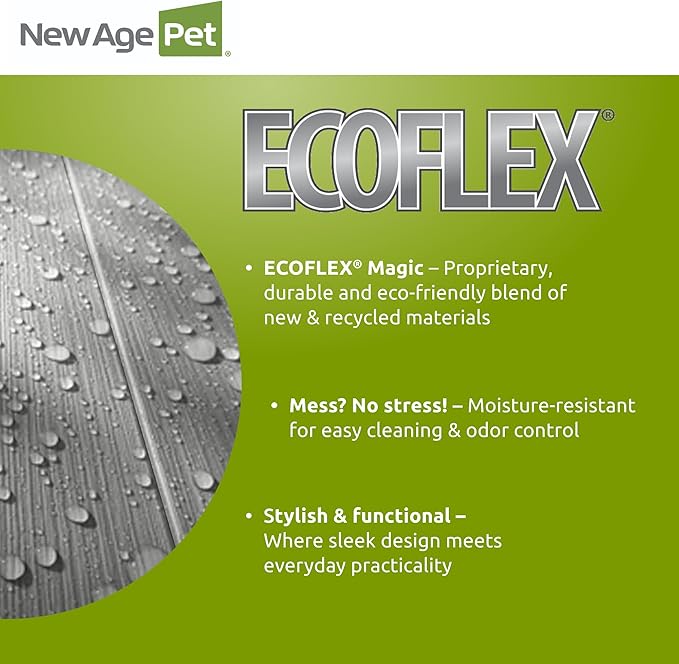 New Age Pet ECOFLEX InnPlace Dog Crate & End Table, Indoor Furniture Style Pet Kennel for Small, Medium, Large & XL Dogs, Durable Composite, Russet Brown, Large