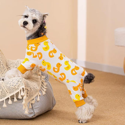 Dog Surgery Recovery Suit, Dog Onesie for Surgery Female Male Dogs, Dogs Pajamas Long Sleeve, Small Dogs Onesie, Abdominal Wound Bandages Surgical Suit, Cat Recovery Suit for Shedding Skin Disease