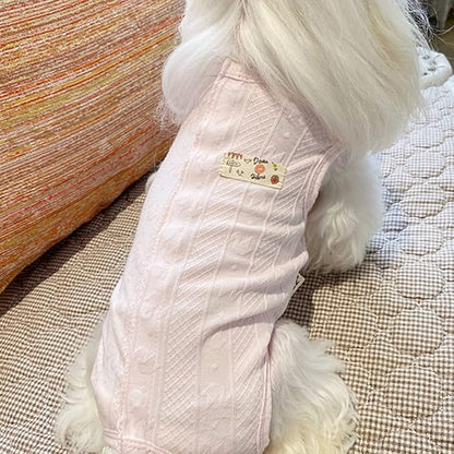 Recovery Suit for Dog After Surgery Cut Pet Recovery Shirt Abdominal Wounds Bandages,Wound Protective OneSize for Surgery Female Vest Prevent Licking,Substitute E-Collar（RSS08-Vpink-S）