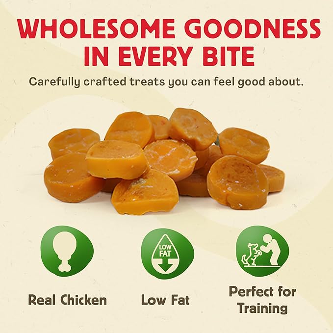 Chewmasters Chicken Coins Training Treats for Dogs (32 oz) – Dog Training Treats – Healthy Rewards – Real Chicken Meat Bites for All Breeds