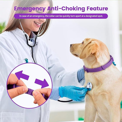 Calming Collar for Dogs - Fast Acting, Lasts 60 Days, Choking-Free Design Pheromone Collar for All Large Medium Small Dogs (Black, 3 Pack)