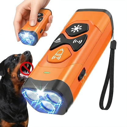 Dog Barking Deterrent Devices with Instant Bark Button - 23ft Range Ultrasonic Anti Barking Device for Dogs - Safe & Humane Rechargeable Behavior Training Tool for Indoor Outdoor Use