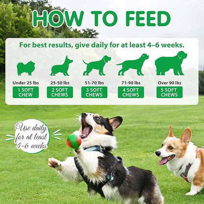 Dog Probiotic Chews, Duck Flavor Chewable Tablets for Dogs, Gut Health & Digestive Support with Probiotics & Prebiotics, Helps with Occasional Loose Stool, Gas & Sensitive Stomach, for All Breeds