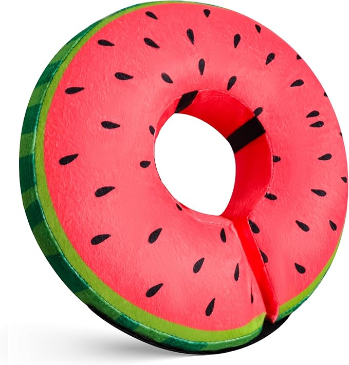 Katoggy Inflatable Dog Cone Collar for After Surgery, Doggie Neck Blow up Donut Recovery ECollar, Soft Adjustable Dog Cone for Small Medium Large Dogs and Cats