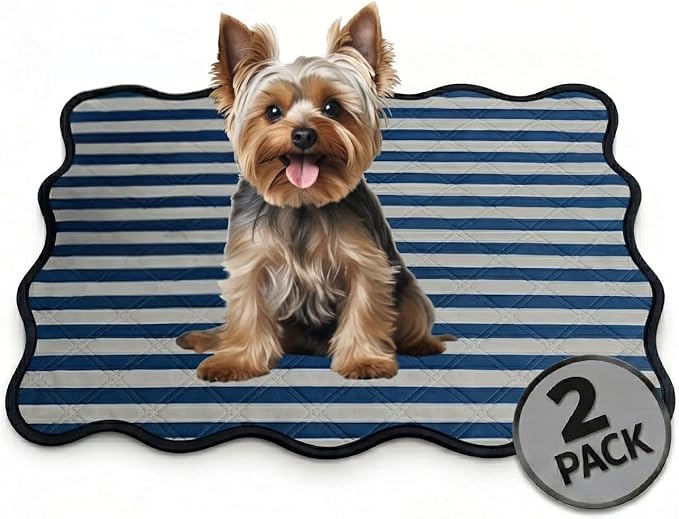 PUPIBOO Washable Pee Pads for Dogs & Cats - Super Absorbent Reusable Puppy Training