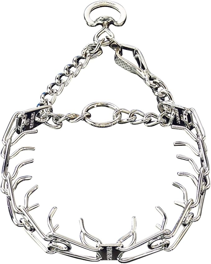 Herm Sprenger Pet Supply Imports Chrome Plated Training Collar with Quick Release Snap for Dogs, X-Large, 4mm, 24-Inch