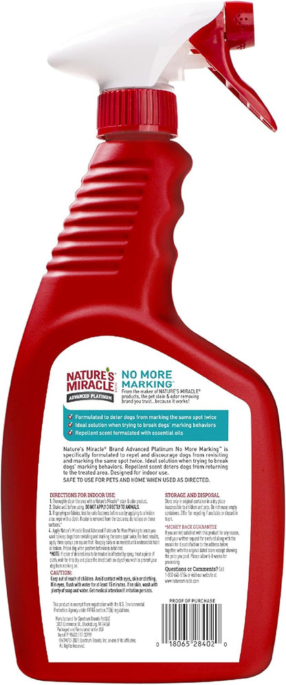 Nature's Miracle Advanced Platinum No More Marking,24 Ounces,Helps Discourage Repetitive Pet Marking,(Pack of 2)