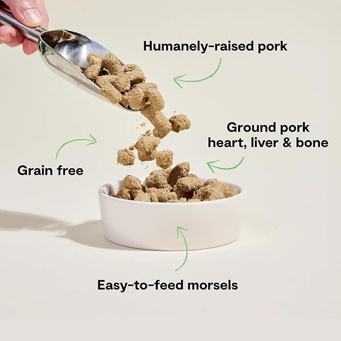 Open Farm Freeze Dried Raw Dog Food, Humanely Raised Meat Recipe with Non-GMO Superfoods and No Artificial Flavors or Preservatives (3.5 Ounce (Pack of 1), Farmer's Table Pork)
