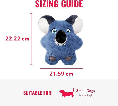 KONG Snuzzles Dog Toy, Plush Squeaker, Crinkle Sounds, Soft Durable Indoor Play (Koala, Medium)