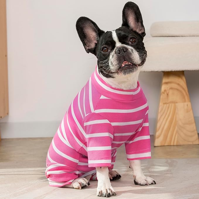 Dog Surgery Recovery Suit for Male/Female, Post Surgery Dog Shirt, After Surgery Dog Bodysuit, E-Collar & Cone Alternative Surgical Clothes, Anti-Licking Dog Snugly Onesie, Pink