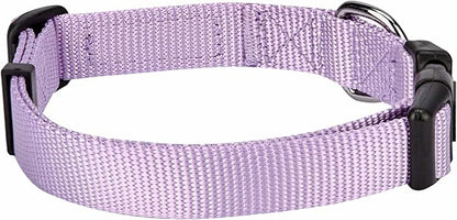 Blueberry Pet Essentials Matching Harness, Collar & Leash Set in Lavender, Adjustable Nylon for Medium & Large Breeds