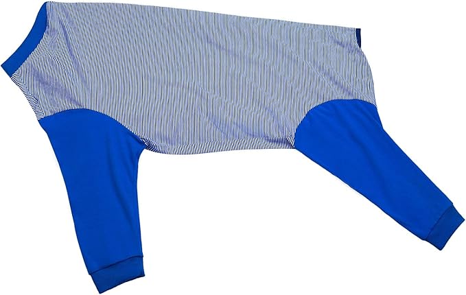 Yeapeeto Dog Onesie Surgery Recovery Suit for Large Medium Bodysuit Dogs Pajamas PJS Full Body for Shedding, Prevent Licking, Wound Protection, Cone Alternative (X-Large, Blue)