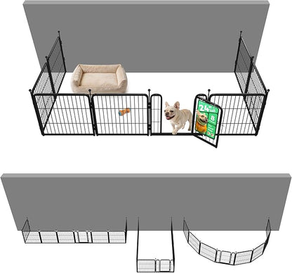 FXW Rollick Dog Playpen with Anchor Kit (Pack of 4) – 24 Inch 8-Panel Dog Pen for Small & Medium Dogs, Stable & Safe Indoor/Outdoor Play│Patented