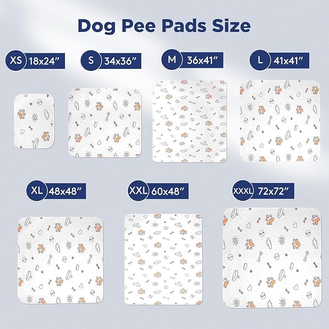 Washable Pee Pads for Dogs, 2 Pack Large 41"x41" Super Absorbent Reusable Pads for Dog Training Pads, 100% Waterproof Non-Slip Whelping Pads Dog Playpen Crate Mat Bed Pads