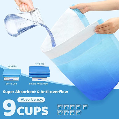 Upgrade Leak-Proof Pet Training and Puppy Pads, Jumbo Pee Pads for Dogs with Thicken Polymer Heavy Absorbency, Quick Dry Disposable Pee Pads for Cats Dogs (150, Regular 30''x36'')