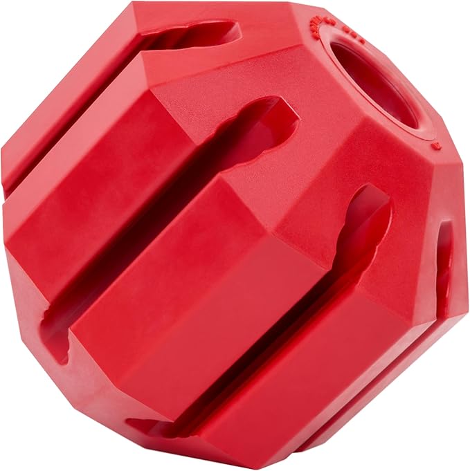 KONG Stuff-A-Ball - Durable Chew Toy for Dogs - Natural Rubber Dog Toy for Dental Health - Pet Toy for Chewing & Teeth Cleaning - Stuffable Toy for Dog Treats & Snacks - for Large Dogs