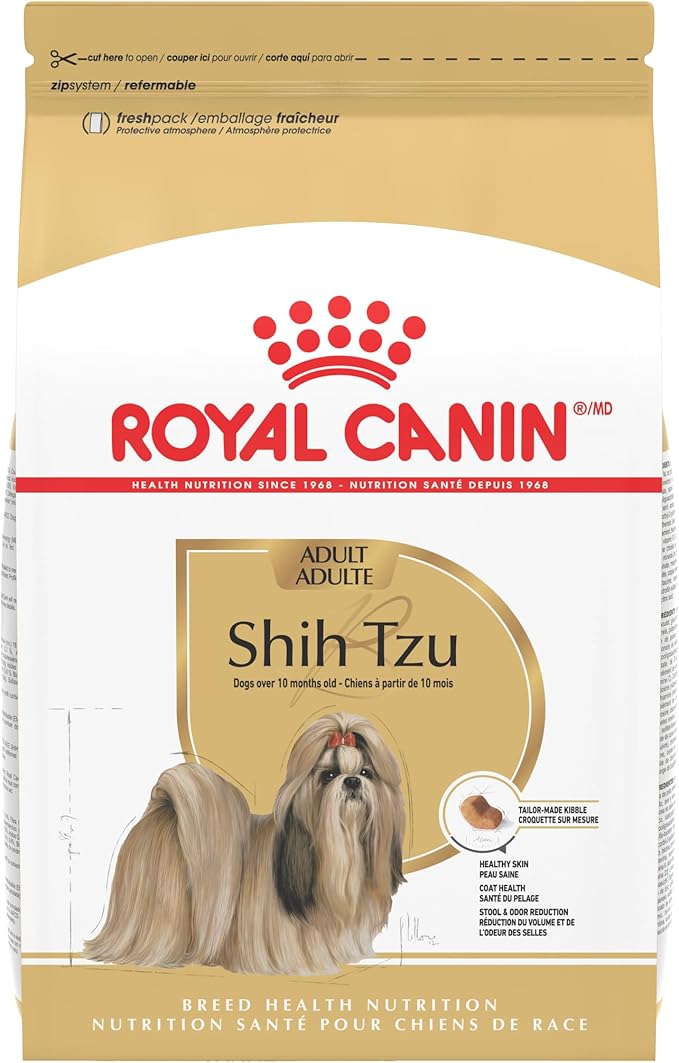 Royal Canin Breed Health Nutrition Shih Tzu Adult Dry Dog Food, 10 lb Bag